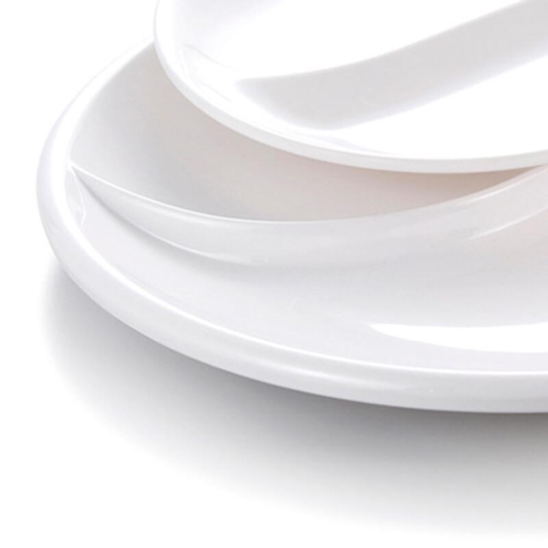 Yangge Melamine Two-Compartment Round Divided Plate