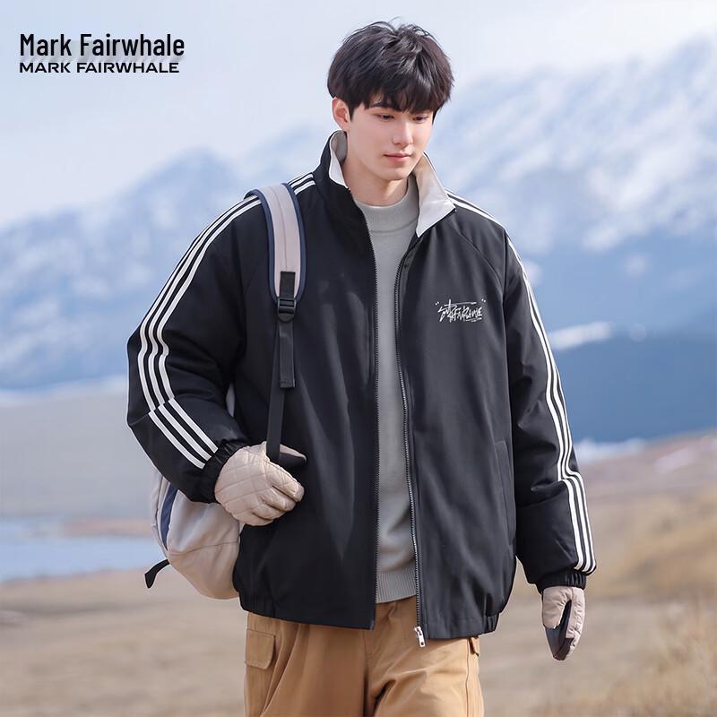 Mark Fairwhale American Style Color-Block Baseball Jacket