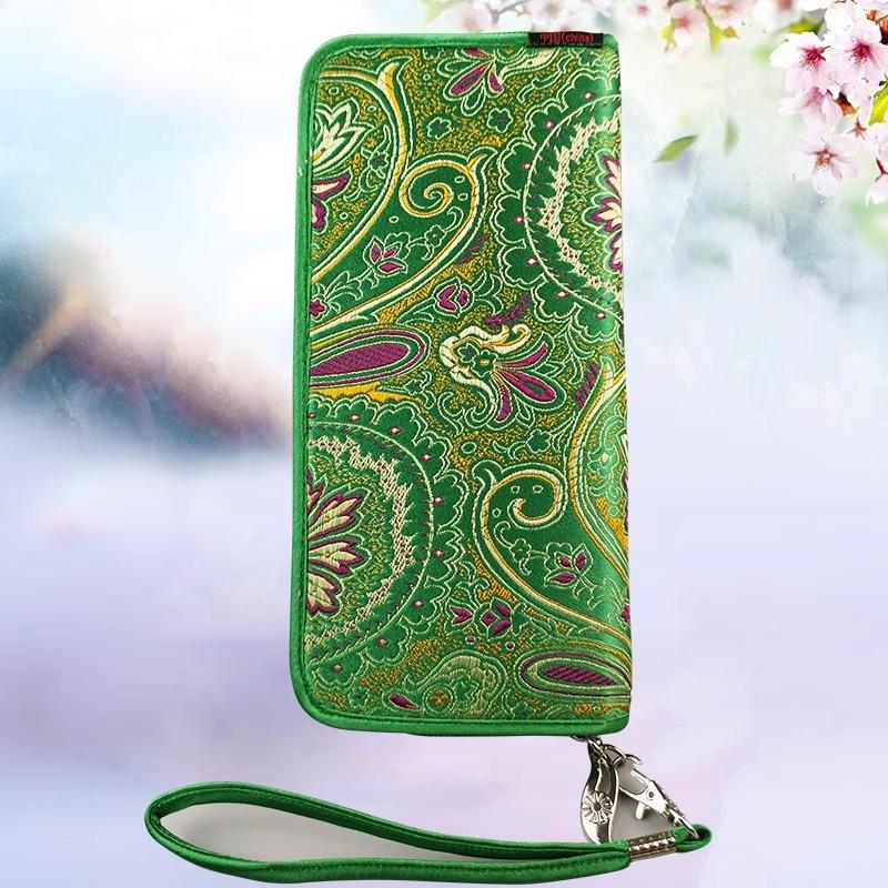 Китайский характерный подарок: Кошелек Yunjin, этническая вышивка ручной работы, подарок на день рождения для матери, праздничный подарок, женский кошелек