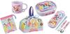 Skater Princess 24 Antibacterial Dishwasher Safe Fluffy Lid Tight Lunch Box Oval Bento Box 360ml Trio Set Cup Cup Bag Lunch Drawstring Ariel Rapunzel