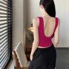 Красный жилет на бретелях Bal Женский облегающий эластичный спортивный топ с нагрудной подушечкой Спортивный топ-обертка для груди Осенняя одежда для улицы