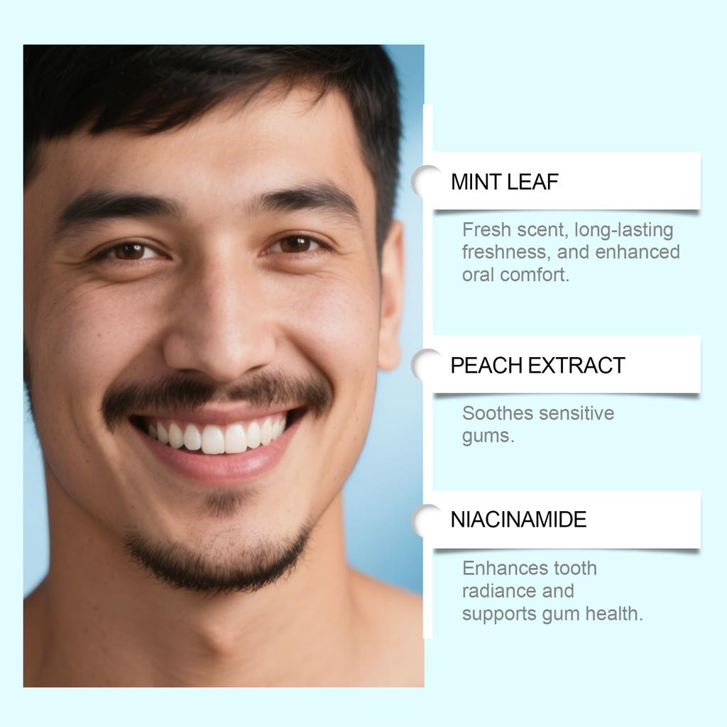 Whitening Toothpaste Is Safe, Protects Gums, Freshens Breath, Whitens Teeth, Corrects Yellow Teeth And Cleans Teeth.