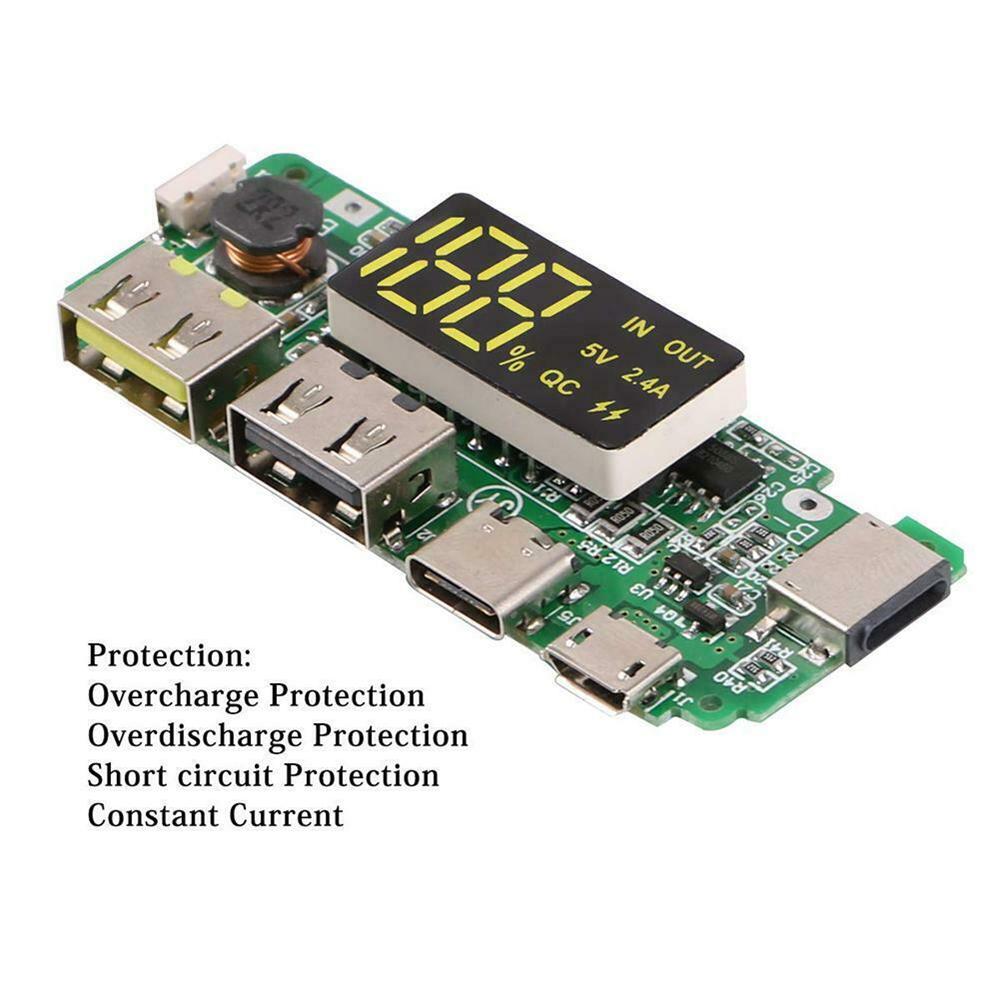 Charging Module Dual USB Battery Charger Board 18650 Charging USB Charging Lithium Battery Charger