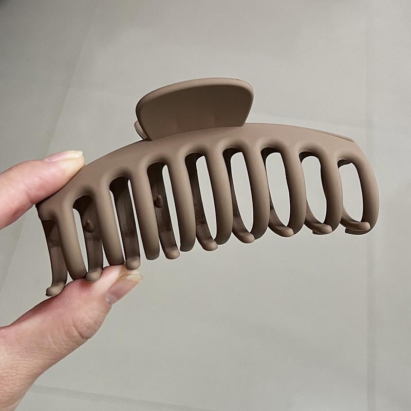 Большой краб для волос с бантом, новый модный однотонный черный зажим для волос в виде акульего плавника, инструменты для укладки волос, аксессуары для женщин, девушек