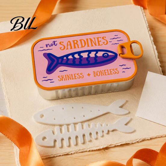 Retro Sardine Can Jewelry Box Storage Box, Portable Anti-tangle Travel Case, Plastic Case Lightweight Organizer for Necklaces And Earrings Earring