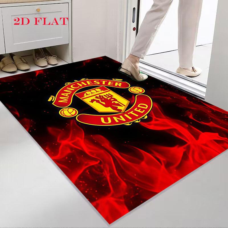 Shiny MUFC Cards Carpet Rug for Living Room Bedroom Home Sofa Decoration,Kids play Nonslip Floor Mat