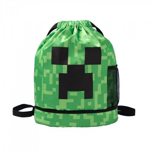Minecraft Childrens/Kids Face Creeper Drawstring Bag