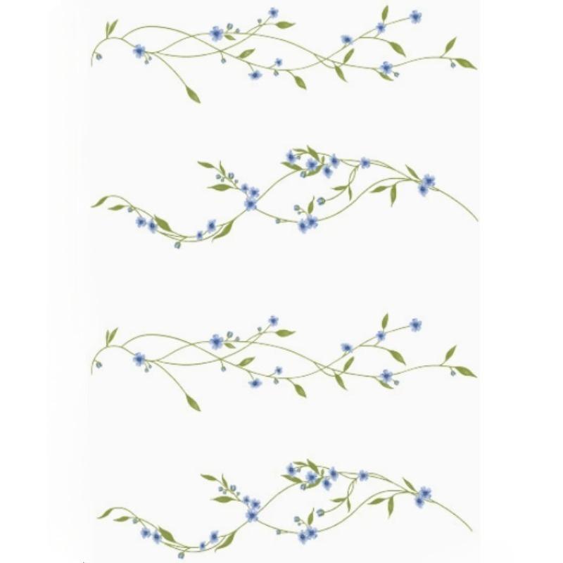 Spring Summer Flowers Temporary Tattoo Sticker Waterproof Cherry Blossoms Roses Tattoo Sticker For Women Fake Tattoo Sticker