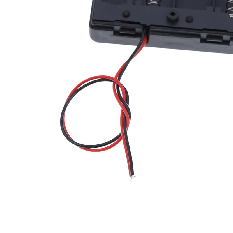 4 X Aa 6V держатель батареи разъем кейс для хранения коробка выключатель вкл/выкл с свинцовым проводом