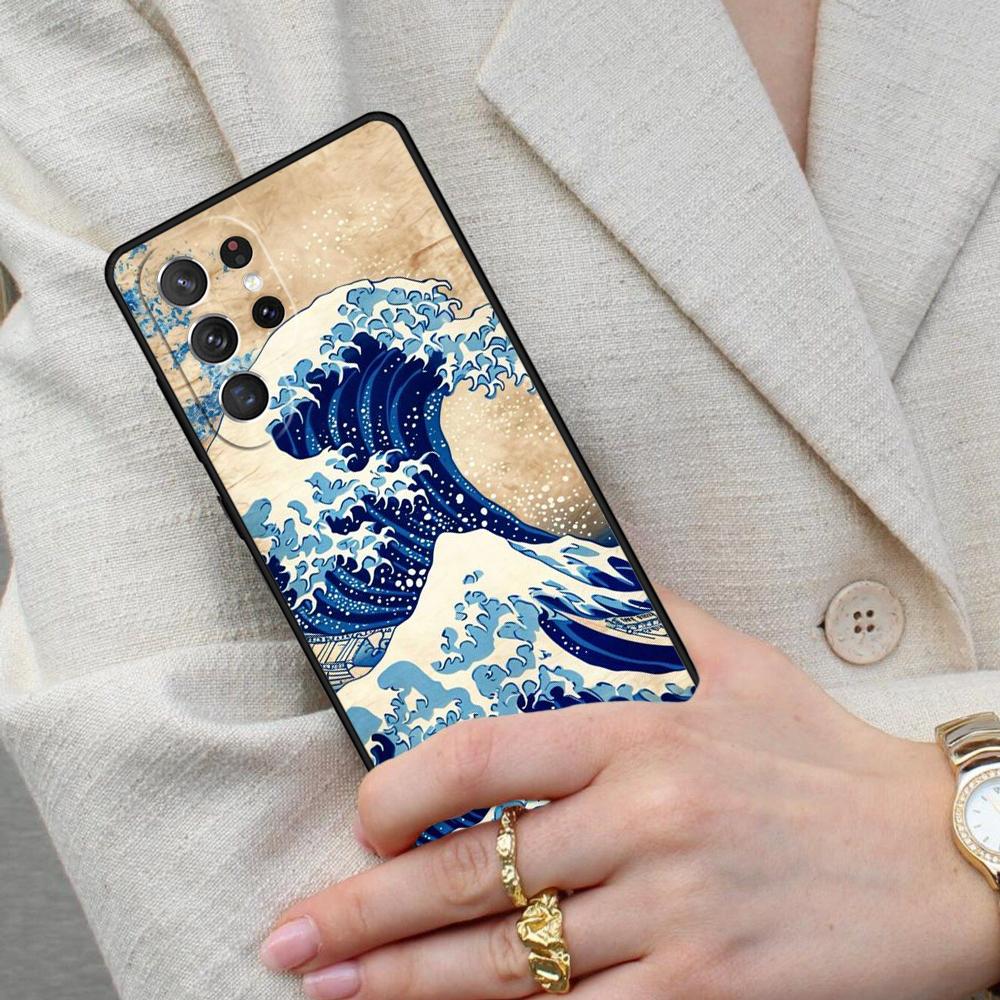 Японский стиль Укиё-э Чехол для мобильного телефона Samsung Galaxy S26 Ultra S25 S24 S23 S22 S21 S20 Note10
