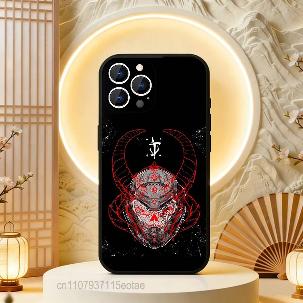 Игровой D-DoomS S-Slayer Черный Мягкий Чехол Для iPhone 17 13 14 15 11 16 12 Pro Max Pro Max Plus E Air Mini Чехол-Оболочка Для Телефона