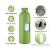500ml Outdoor Durable Steel Small Mouth Cold and Hot Thermos Portable Insulated Cup Gym Kettle,thickened Double Water Cup