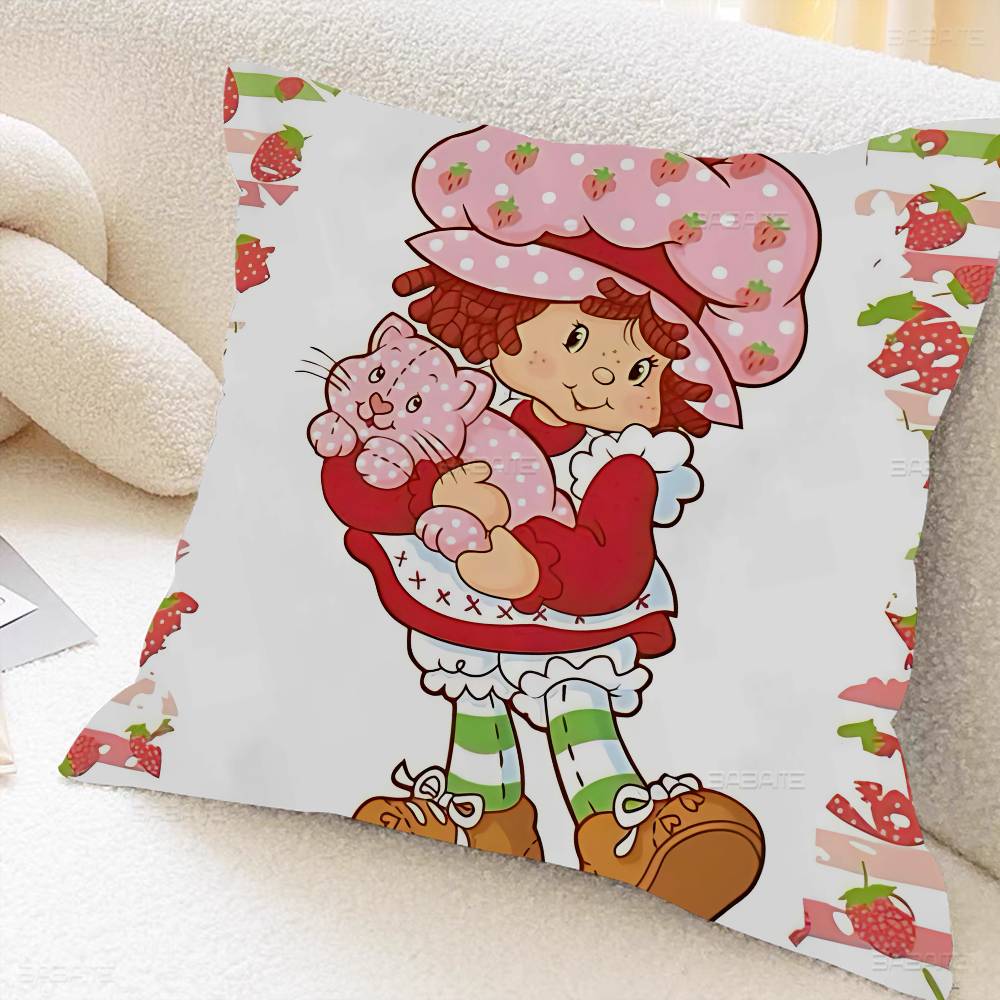 SStrawberryshortcake girl Pillow Gift Home Office Decoration Pillow Bedroom Sofa Car Cushion CoverPillow Case