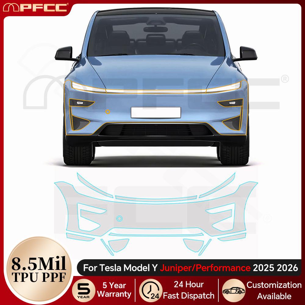 For Tesla Model Y Performance 2025 2026 TPU Paint Protection Film Car Body Pre-cut PPF Clear Bra Anti-Scratch Resistant Cover