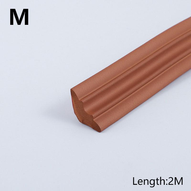 Новый NBR кромкооблицовочный самоклеящийся стикер на стену, украшение на потолок, верхний угол, мягкая линия