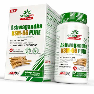 Экстракт Ашваганды, GreenDay ProVegan Ashwagandha KMS-66, 60вегкапс (71135005)