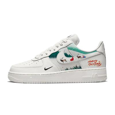 Air Force 1 Нескользящие, Износостойкие, Легкие Низкие Кеды для Скейтборда Женские Белые HF1058-133(Команда56-)
