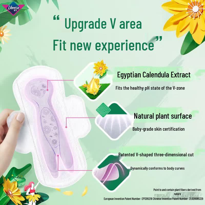 Whisper Plant-Derived V-Sense Sanitary Napkins