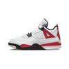 Air 4 Retro PS Red Cement Kids Sneakers White Fire-Red Black BQ7669-161