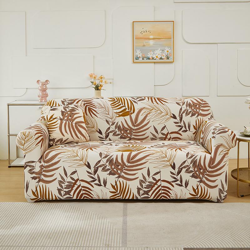 Printed Stretch Sofa Couch Cover for Living Room L Shaped Combination Chaise Sofa Slipcover Home Decor 1/2/3/4 Seats Removable
