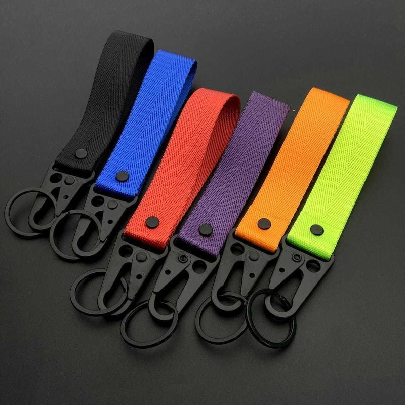 Keychain Wrist Strap Heavy Duty Colorful Nylon Webbing Strong Hanging Lanyard for Phone Wallet Travel Accessories