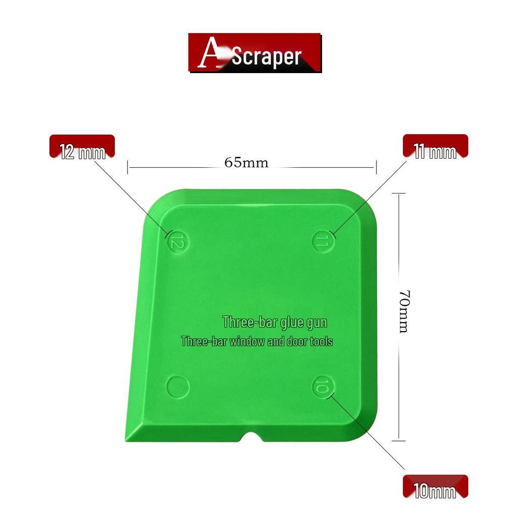 Glass Glue Edge Trimming and Seam Filling Scraper Tool Set