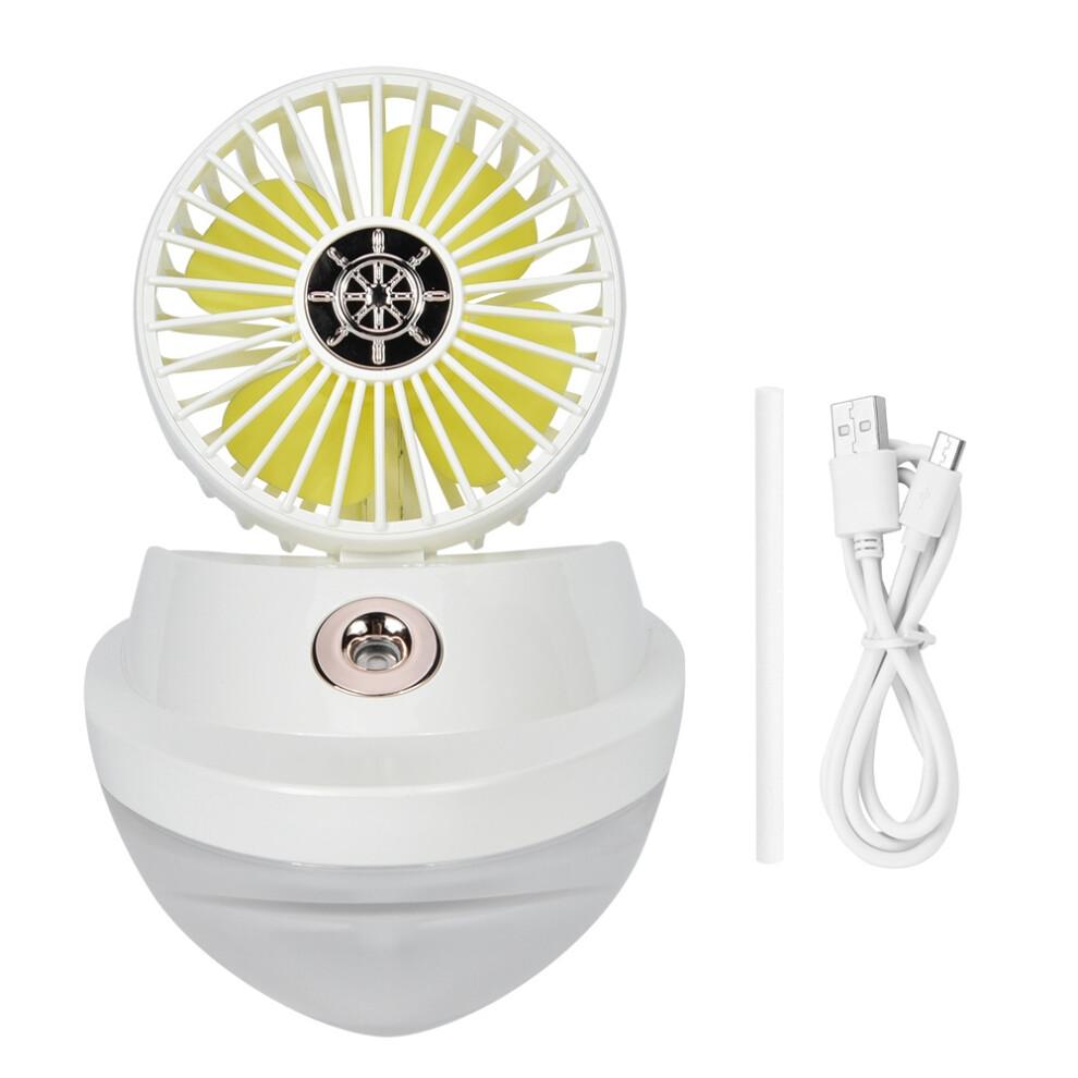 Battery Operate Handheld Fan With Flexible And Portable Usb Charging Fan For Continuous Humidification, Unique Boat Shape Design As A Table