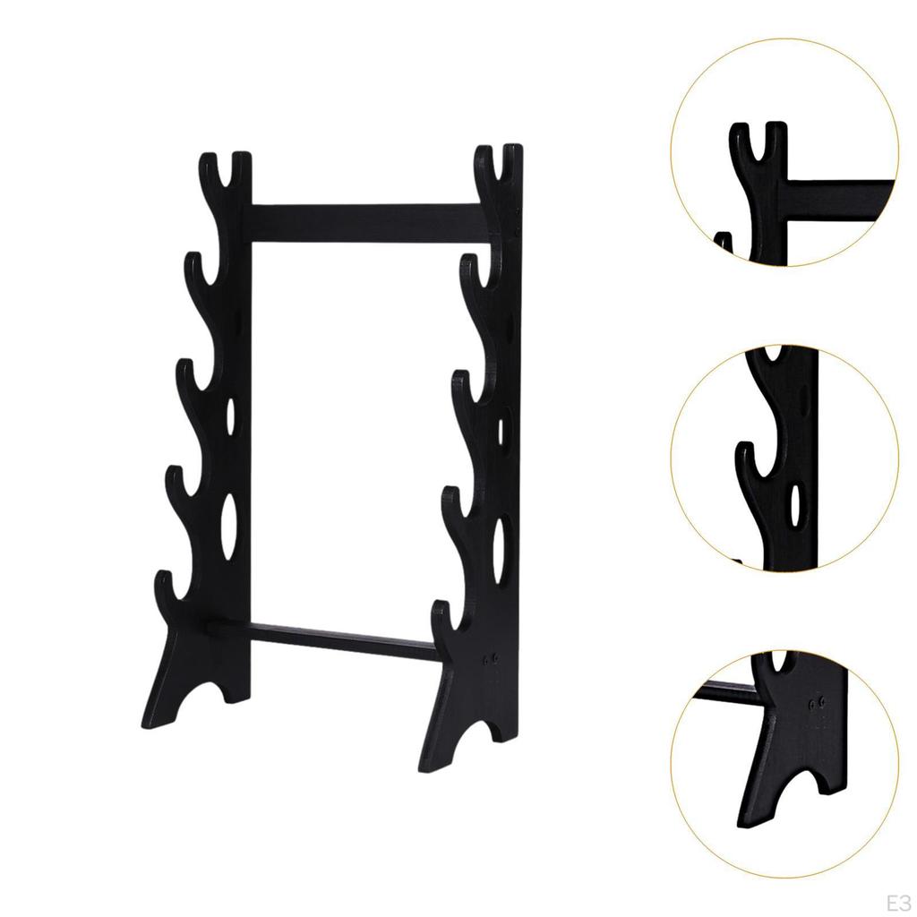 Подставка для демонстрации меча, держатель самурая, 5-слойная устойчивая стойка для хранения, настенная вешалка для