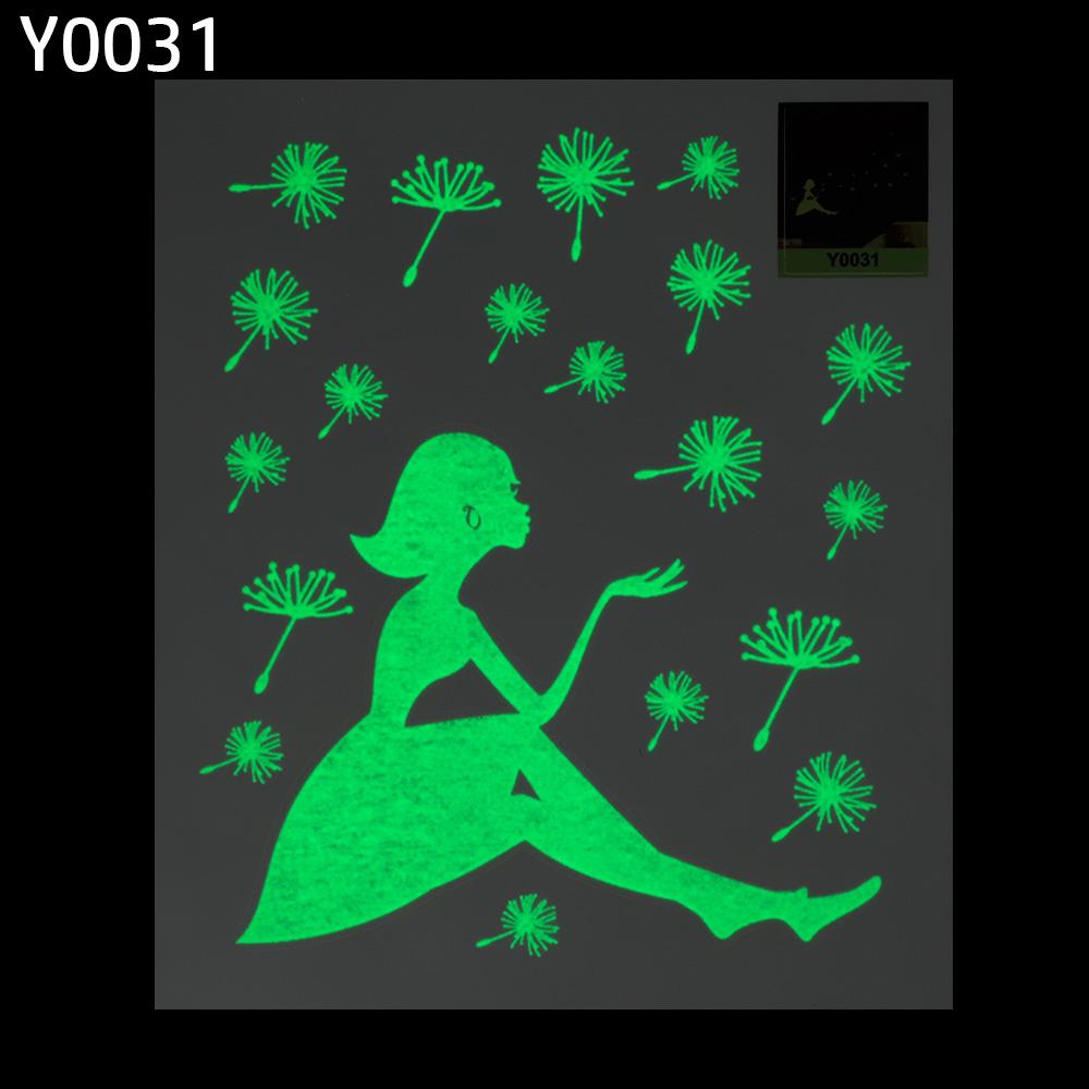 Сделай сам Виниловое украшение для дома Детская спальня Ночной свет Луна Светится в темноте Флуоресцентная наклейка Звезда Светящиеся наклейки на стену