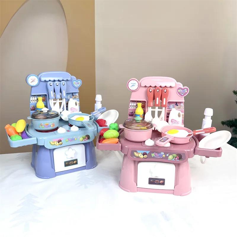 Игровой набор "Симулятор кухни" со светом и звуком, Реалистичная игра-готовка для детей, Интерактивный развивающий игровой набор для малышей