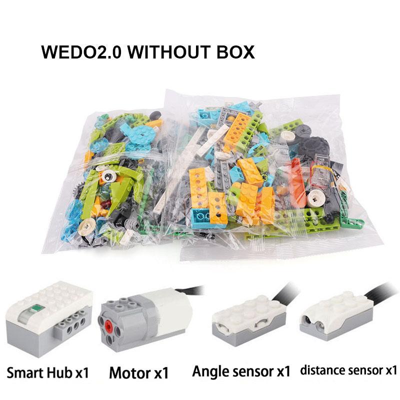 WeDo 2.0 Развивающие функции Совместимые детали «сделай сам» 45300 Основной набор WeDo 2.0 Строительные блоки DIY Игрушки Рождество