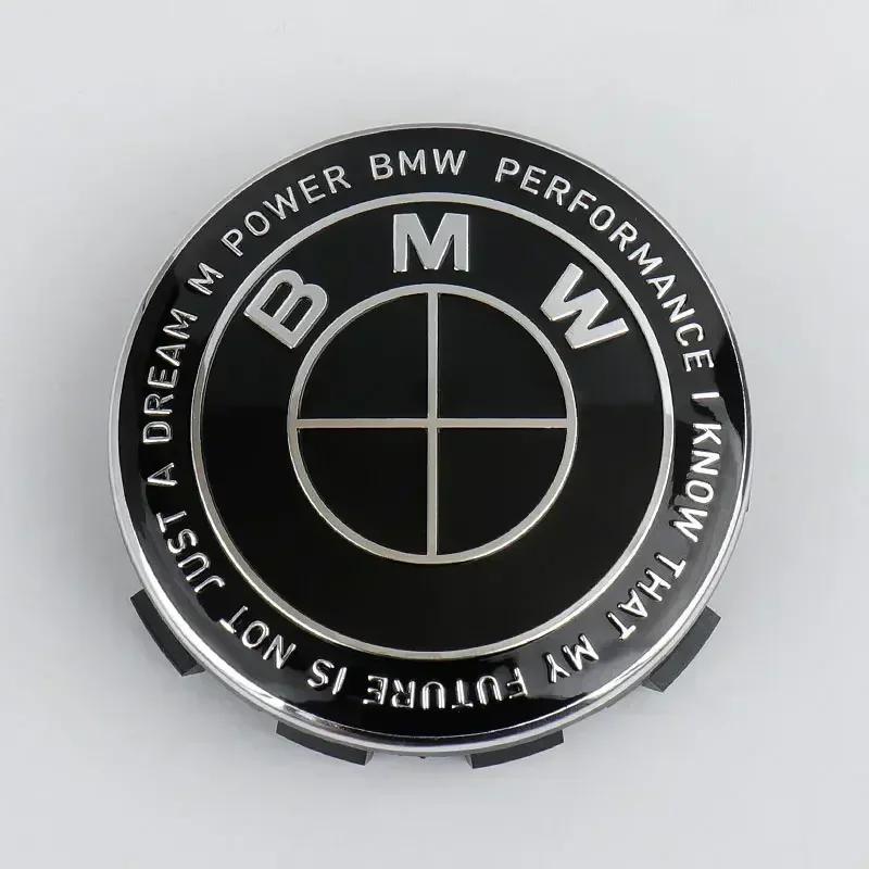 BMW GROUP 4pcs 56mm/68mm Car Wheel Hub Center Cover Replacement Parts, Suitable BMW F07 F18 G30 G31 G38X5G05 G60 X5E53 X3G01 F40 ZIPCA1