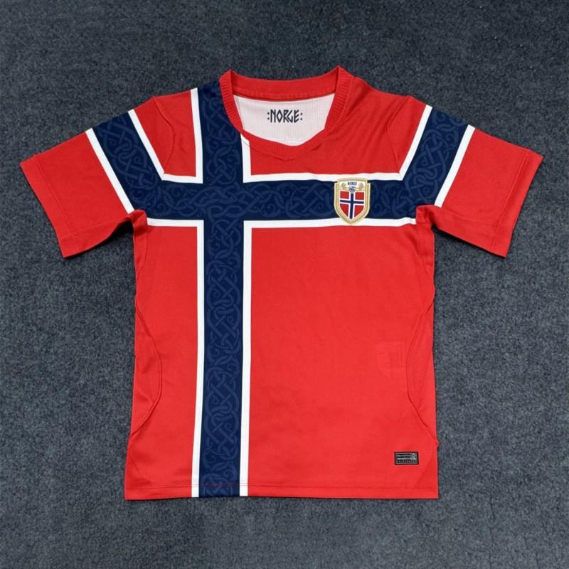 Mens France Norway National Team Soccer Jersey Mbapp Haaland 10 9 Short Sleeve Football Shirt Moda Cotton