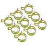 WMYCONGCONG 155-Piece Set of 10 Sizes, 6-22mm Spring Clamp Hose Band Clips, 65Mn Steel, Zinc Plated, Pipe Tube Fasteners, Silicone, for Water Pipe, Va