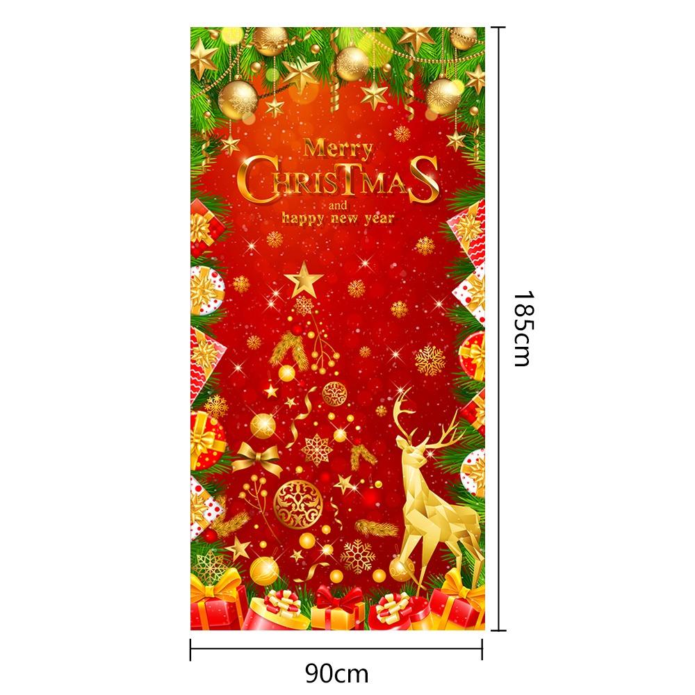 DIY Accessories Christmas Door Cover Multi Scene Window Sign Banners New Xmas Ornament  Christmas