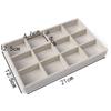 Flannelette Rings Earrings Organizer Bracelets Jewelry Display Holder Velvet Jewelry Tray  Rings