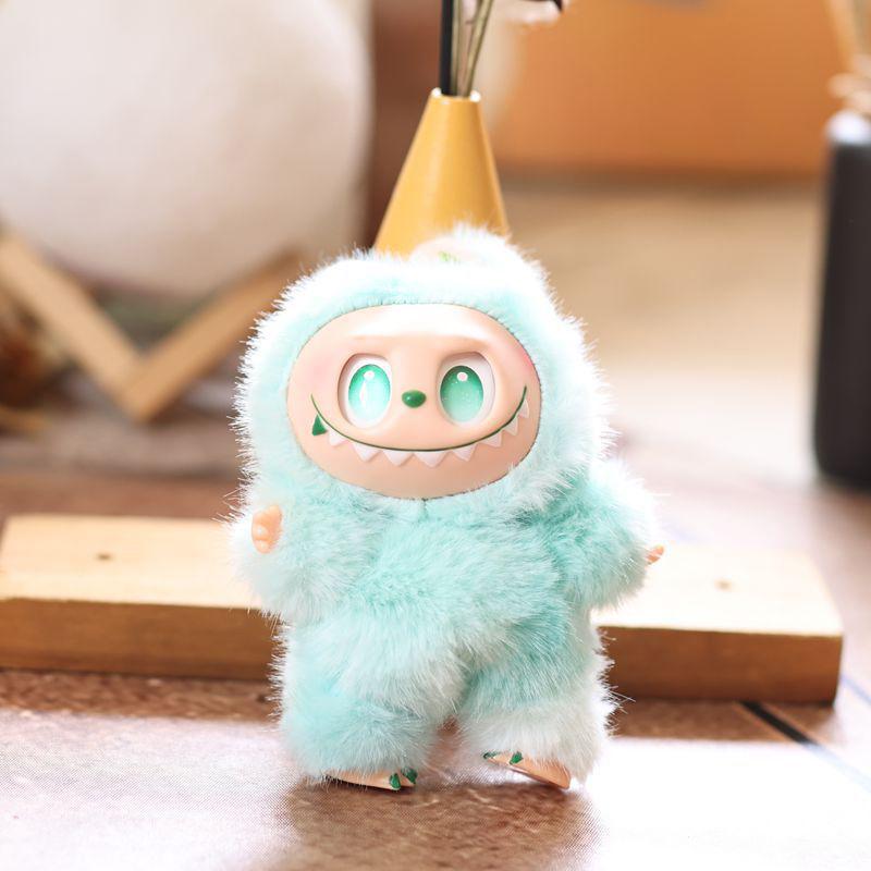 Kawaii Labubu плюшевый брелок мультфильм аниме мягкая кукла игрушка милая сумка кулон украшение рюкзак украшение пара подарки