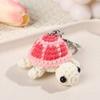 Mini Little Turtle Crochet Keychain Cartoon Tortoise Turtle Doll Pendant Keychain  Men