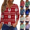 Women's T Shirt Tee Print Button 3/4 Sleeve Daily Weekend Fashion Basic V Neck Regular Top