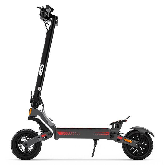 iScooter iF1 48V 10Ah Electric Scooter, 10" All-Terrain Tires, Foldable with App, Black