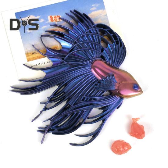 Силиконовая форма для рыбы Бетта, ручная работа, 3D форма для литья рыб из эпоксидной смолы, фигурка боевой рыбы, украшение для изготовления формы, сделай сам, подарок для любителей рукоделия