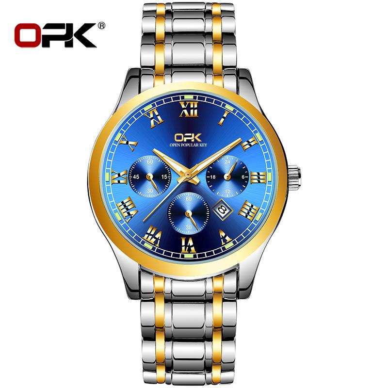 OPK Brand 8119 Watch Night Light Quartz Watch Men's Watch