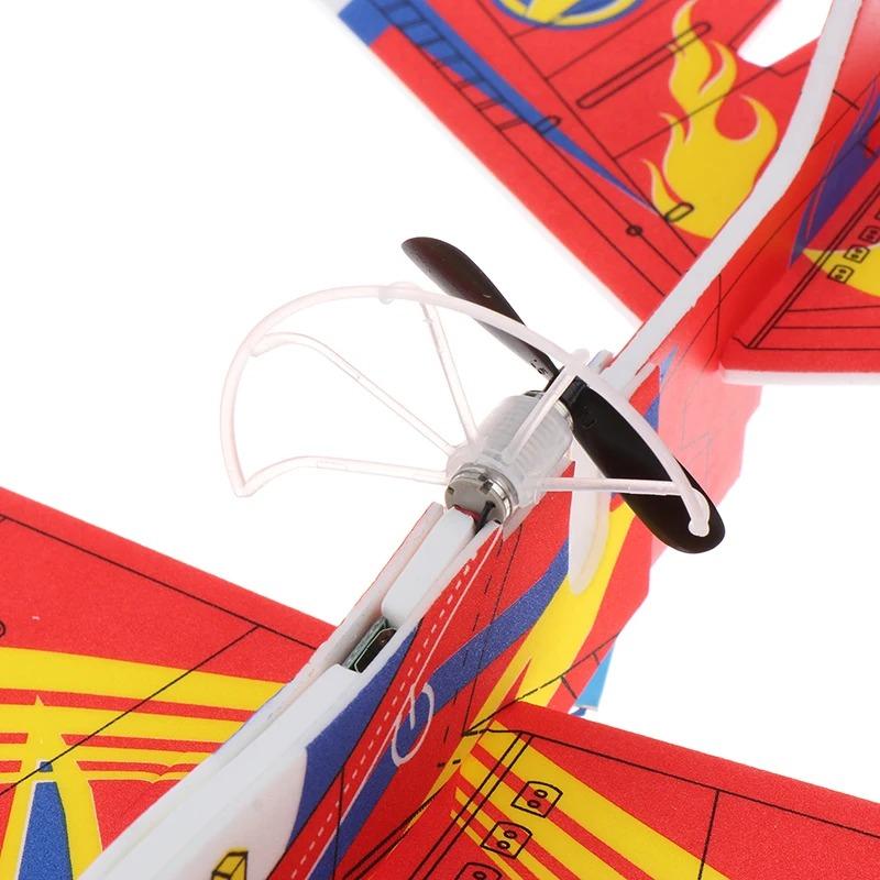 Электрический пенный планер Ручной запуск Самолет для метания со светодиодной подсветкой Автоматический полет Модель самолета Уличные детские игрушки Подарки для мальчиков