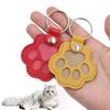 Pet Memorial Keychain Faux Leather Cat Claw Design Pet Hair Storage Pouch Pet Fur Keepsake Keyring for Pet Lovers