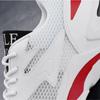Fashion Mesh Men's Sneakers White Summer Platform Sneakers Stylish Lace-up Male Sneaker Breathable Man Tenis Footwear Men's Sports Shoes