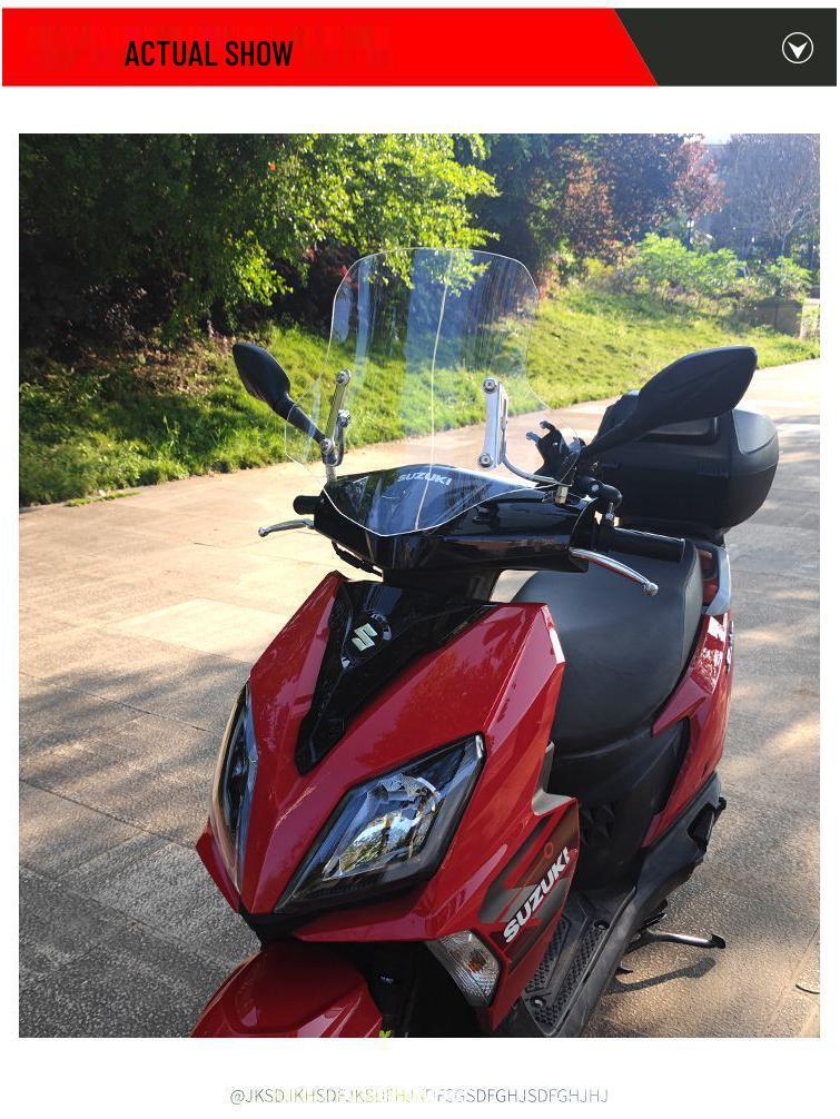 E5G Подходит для мотоцикла-скутера Suzuki UY125 Ветровое стекло Передний щиток