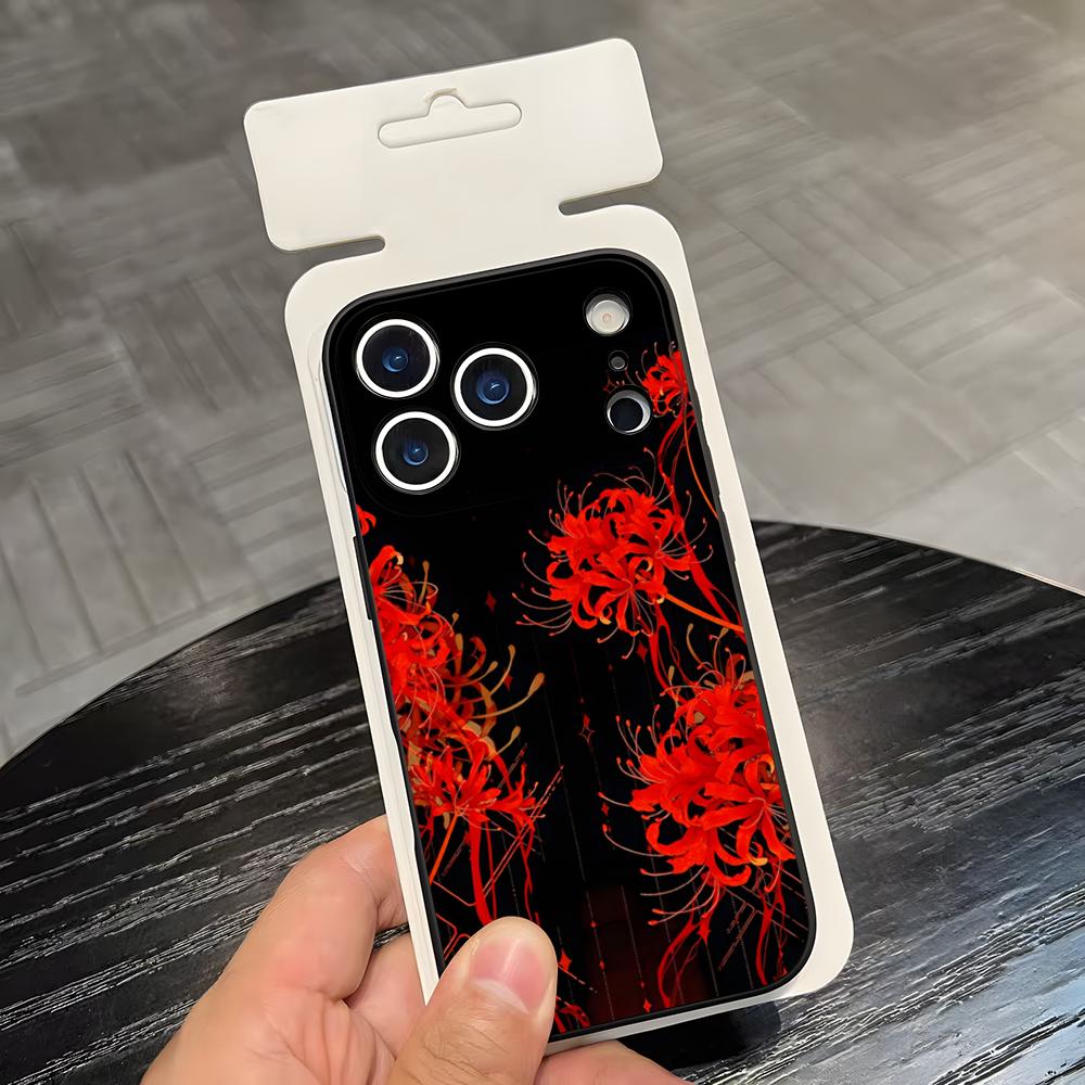 Anime T-Tokyo G-Ghoul Higanbana Phone Case For IPhone 17 Air 16 E Pro Max 15 14 13 Mini 12 Pro 11 Max Plus Black Soft Shell