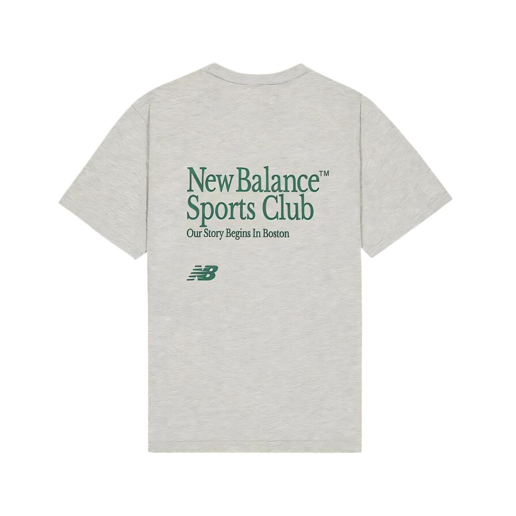 New Balance Футболка мужская меланжево-серая AMT52330-GHM