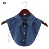 Women Men Cotton Lace Lapel Blouse Top Shirt Fake Collar False Tie Clothes Accessories