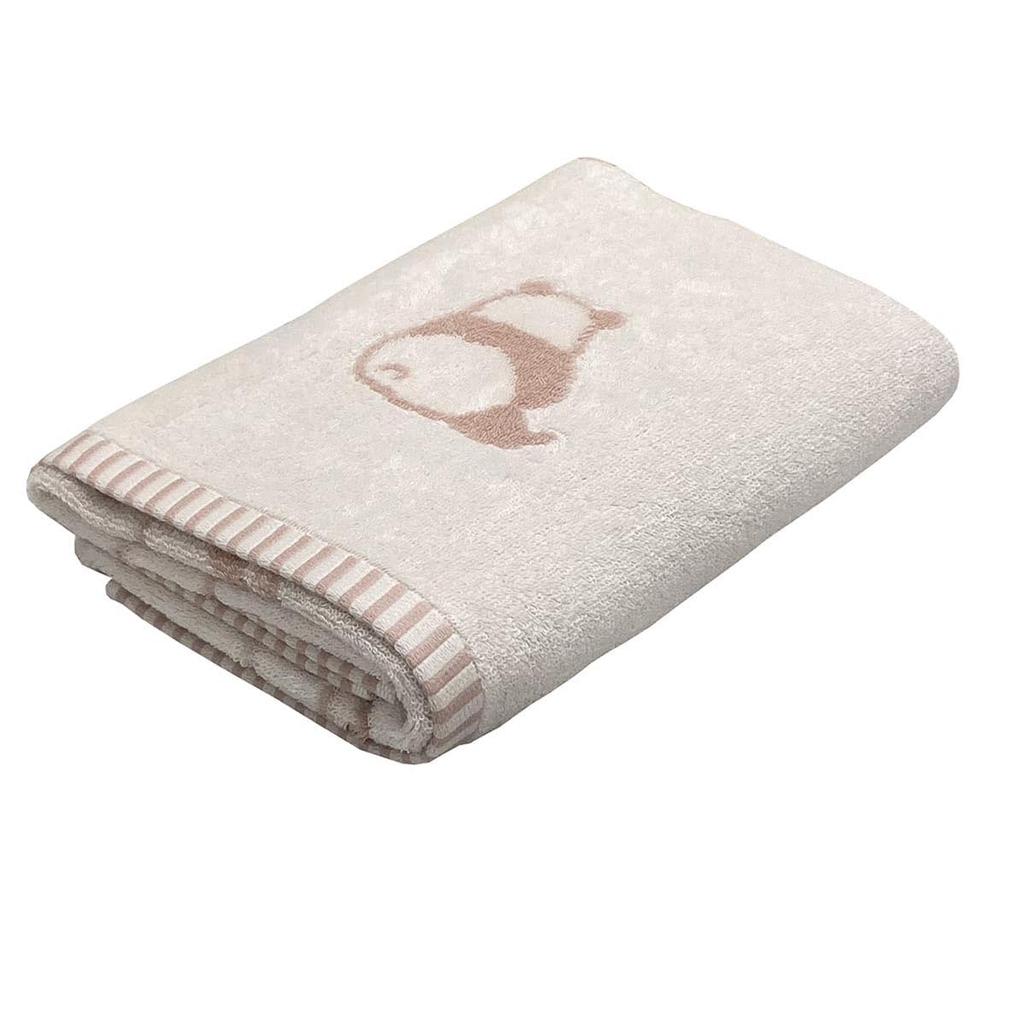 Imabari Towel Bath 1 Panda Cute animal Made in Perfect for nursery or nap Towel, piece, pattern, Pink, print, 60x120cm, Absorbent, Fluffy, Japan,